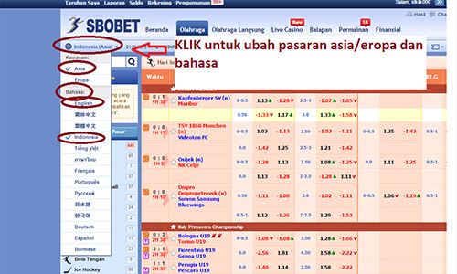 Ganti Bahasa Sbobet